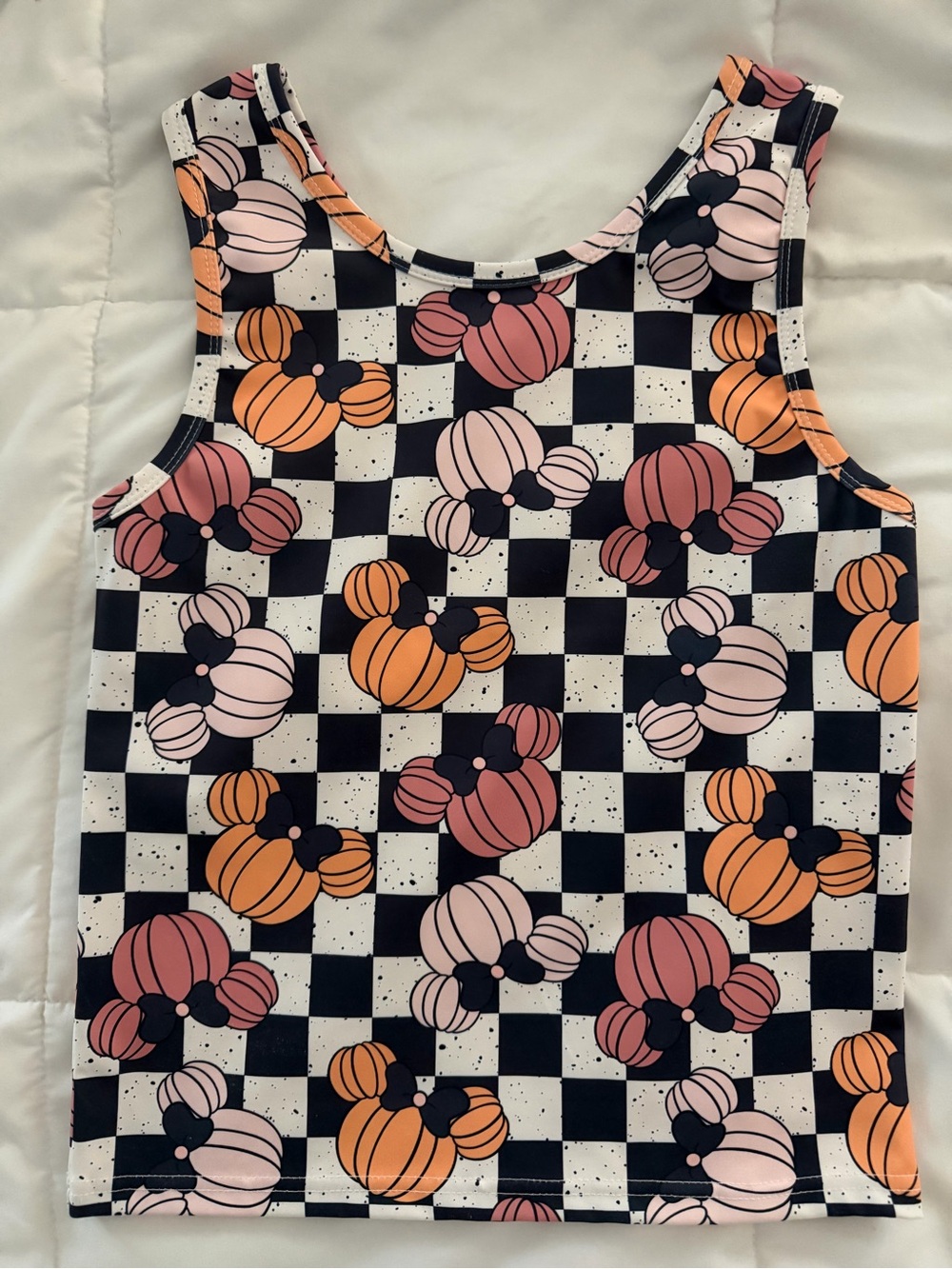 Disney | Made by Molly | Minnie Pumpkin Checkered Tank